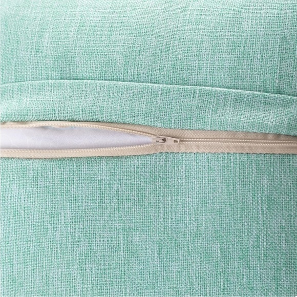 Farmhouse Mid Century Modern Bohemian Decorative Teal Blue Pillow Case Cover - Picture 4 of 16